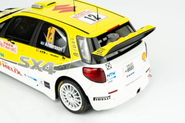 Otto Mobile - 1:18 Suzuki SX4 WRC No.12 Per-Gunnar Andersson Monte Carlo Rally 2008 (OT495) Limited Edition Resin Model 13 Otto Mobile - 1:18 Suzuki SX4 WRC No.12 Per-Gunnar Andersson Monte Carlo Rally 2008 (OT495) Limited Edition Resin Model