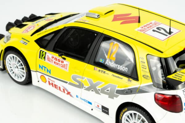Otto Mobile - 1:18 Suzuki SX4 WRC No.12 Per-Gunnar Andersson Monte Carlo Rally 2008 (OT495) Limited Edition Resin Model 14 Otto Mobile - 1:18 Suzuki SX4 WRC No.12 Per-Gunnar Andersson Monte Carlo Rally 2008 (OT495) Limited Edition Resin Model