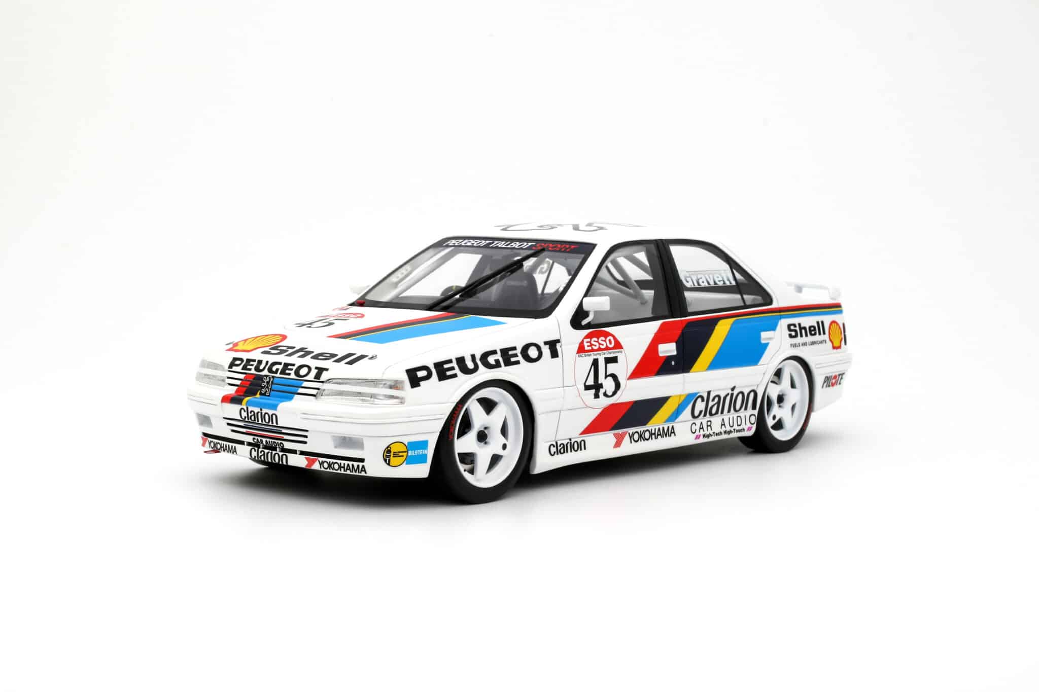 Otto Mobile - 1:18 Peugeot 405 MI16 BTCC R.Gravett 1992 - Limited