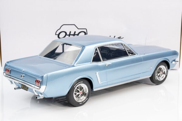 Otto Mobile - 1:12 Ford Mustang Hard Top 1965 Pony Blue - Limited Edition Resin Model 9 Otto Mobile - 1:12 Ford Mustang Hard Top 1965 Pony Blue - Limited Edition Resin Model