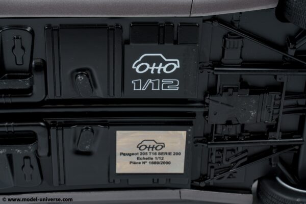 Otto Mobile - 1:12 Peugeot 205 Turbo T16 Series 200 1984 Winchester Grey - Limited Edition Resin Model 13 Otto Mobile - 1:12 Peugeot 205 Turbo T16 Series 200 1984 Winchester Grey - Limited Edition Resin Model