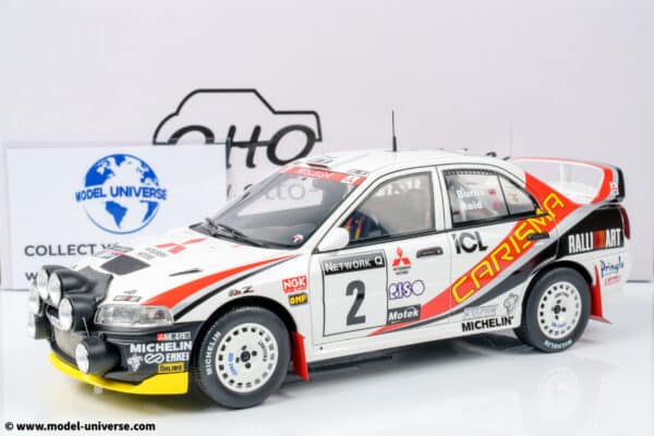 Otto Mobile - 1:18 Mitsubishi Carisma GT GR.A Richard Burns RAC Rally 1997 - Limited Edition Resin Model