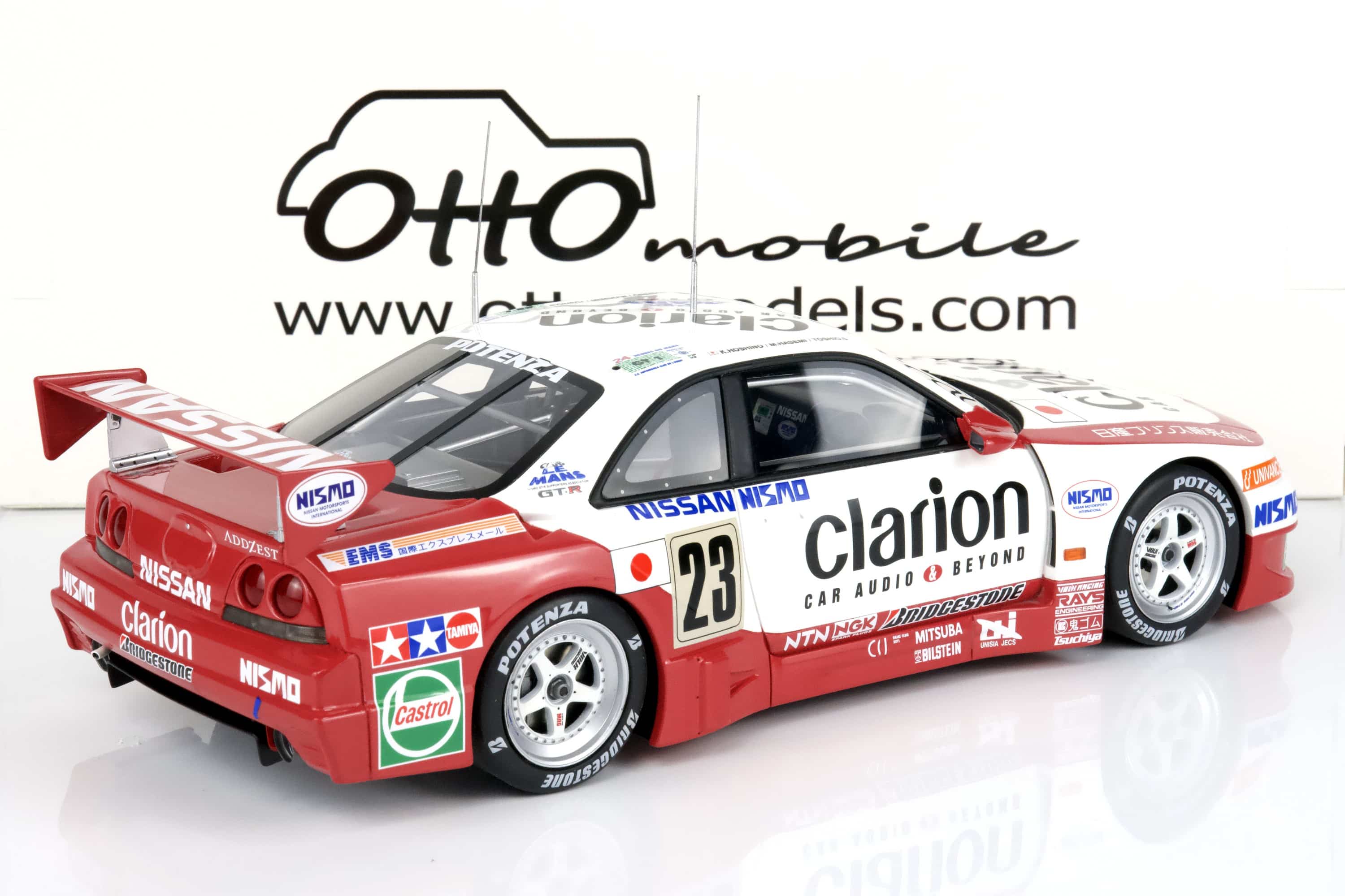 Otto Mobile 1:18 Nissan Nismo GT-R LM No.23 24h Le Mans 1996 K