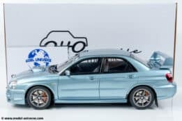 Otto Mobile - 1:18 Subaru Impreza WRX STI WR1 GD Petter Solberg Edition Ice Blue Metallic - Limited Edition Resin Model