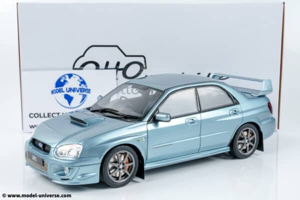 Otto Mobile - 1:18 Subaru Impreza WRX STI WR1 GD Petter Solberg Edition Ice Blue Metallic - Limited Edition Resin Model