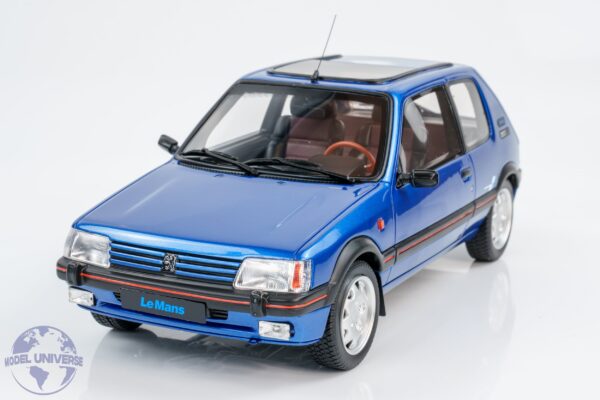Otto - 1:18 Peugeot 205 1.9 GTI Le Mans Miami Blue 1991 - Limited Edition Resin Model