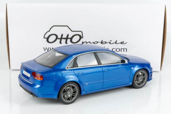 Otto Mobile - 1:18 Audi RS4 B7 Sedan Sprint Blue 2007 (OT1215) - Limited Edition Resin Model 10 Otto Mobile - 1:18 Audi RS4 B7 Sedan Sprint Blue 2007 (OT1215) - Limited Edition Resin Model