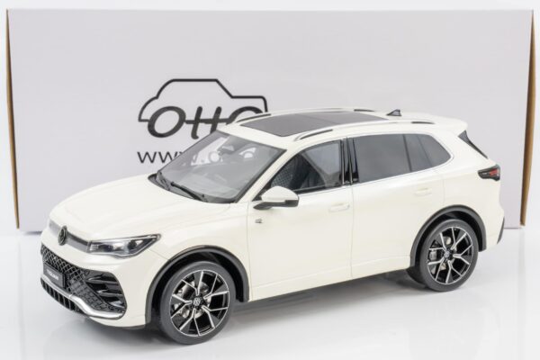 Otto Mobile - 1:18 Volkswagen Tiguan E TSI R-Line Oryx Pearl White 2024 - Limited Edition Resin Model