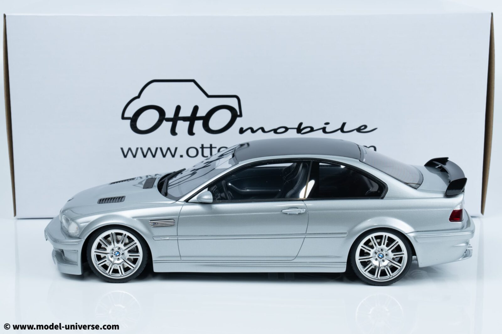 Otto Mobile - 1:18 BMW E46 M3 GTR Street Titan Silver Metallic