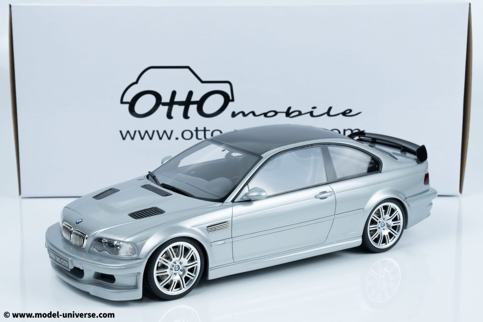 Otto Mobile - 1:18 BMW E46 M3 GTR Street Titan Silver Metallic