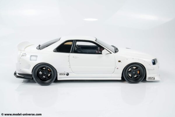 Otto Mobile - 1:18 Nissan Skyline GT-R (R34) KRC Body Kit Pearl White 2019 - Limited Edition Resin Model 13 Otto Mobile - 1:18 Nissan Skyline GT-R (R34) KRC Body Kit Pearl White 2019 - Limited Edition Resin Model