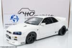 Otto Mobile - 1:18 Nissan Skyline GT-R (R34) KRC Body Kit Pearl White 2019 - Limited Edition Resin Model