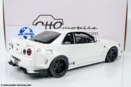 Otto Mobile - 1:18 Nissan Skyline GT-R (R34) KRC Body Kit Pearl White 2019 - Limited Edition Resin Model