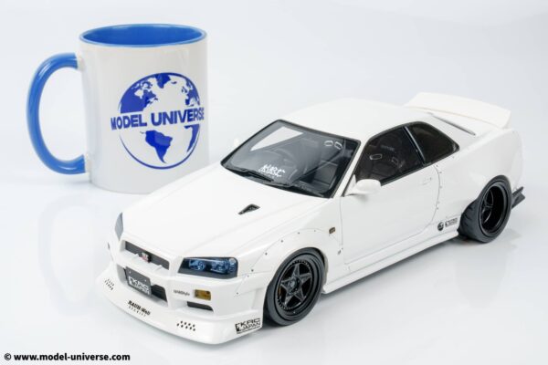 Otto Mobile - 1:18 Nissan Skyline GT-R (R34) KRC Body Kit Pearl White 2019 - Limited Edition Resin Model 10 Otto Mobile - 1:18 Nissan Skyline GT-R (R34) KRC Body Kit Pearl White 2019 - Limited Edition Resin Model