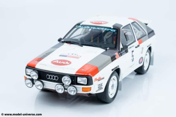 Otto Mobile - 1:18 Audi Sport Quattro White J.Buffum Olympus Rally 1986 - Limited Edition Resin Model