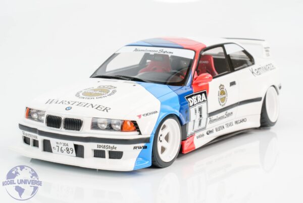 Otto Mobile - 1:18 BMW E36 M3 Khyzyl Saleem Kamiwaza 2024 White - Limited Edition Resin Model 12 Otto Mobile - 1:18 BMW E36 M3 Khyzyl Saleem Kamiwaza 2024 White - Limited Edition Resin Model