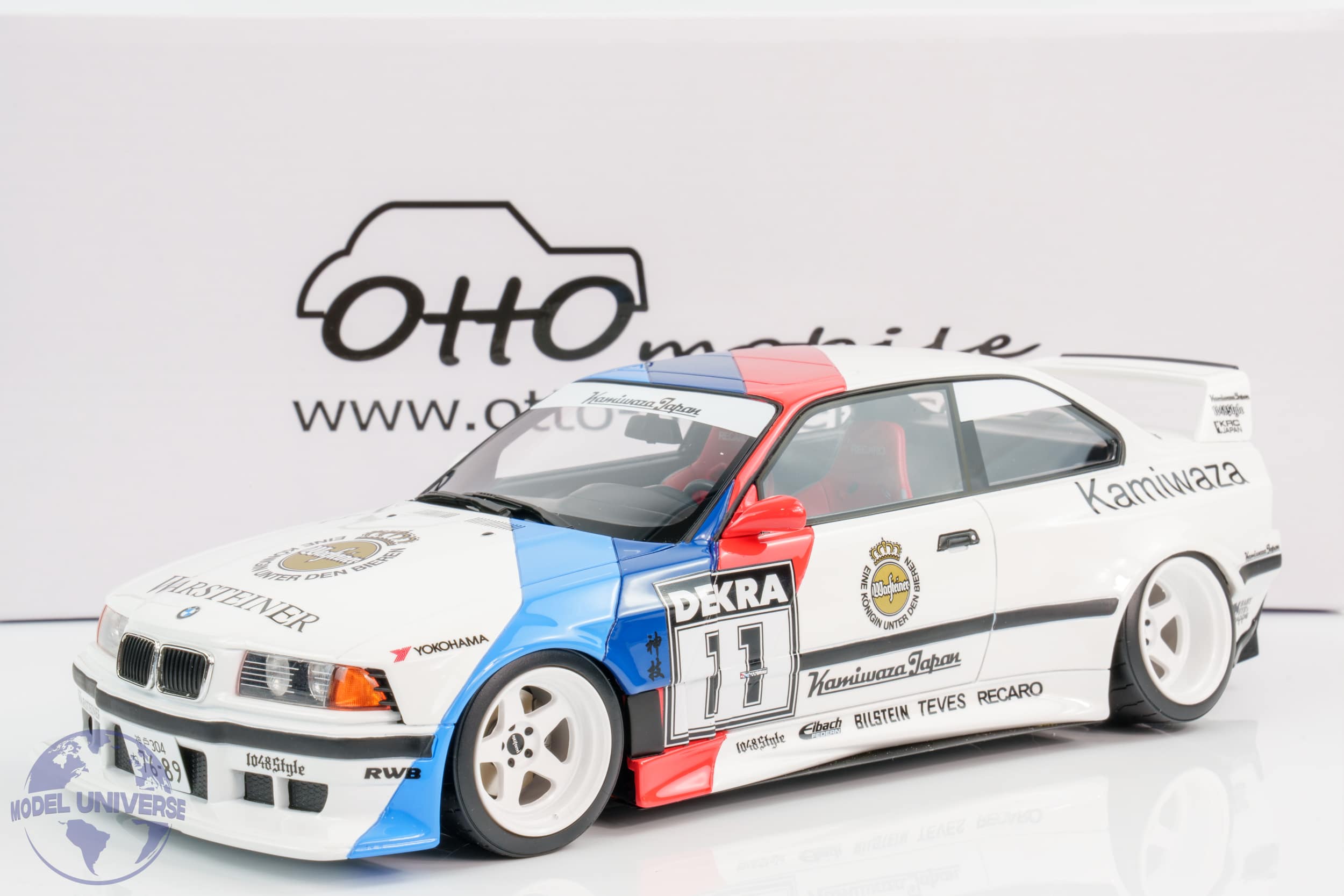 Otto Mobile - 1:18 BMW E36 M3 Khyzyl Saleem Kamiwaza 2024 White