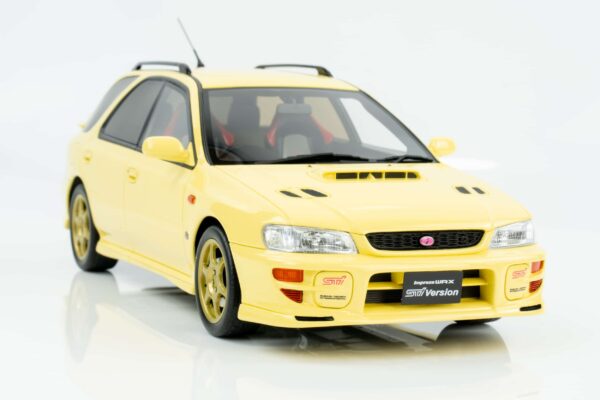 Otto Mobile - 1:18 Subaru Impreza VI WRX STi SW Sport Wagon Cashmere Yellow 1999 - Limited Edition Resin Model 9 Otto Mobile - 1:18 Subaru Impreza VI WRX STi SW Sport Wagon Cashmere Yellow 1999 - Limited Edition Resin Model