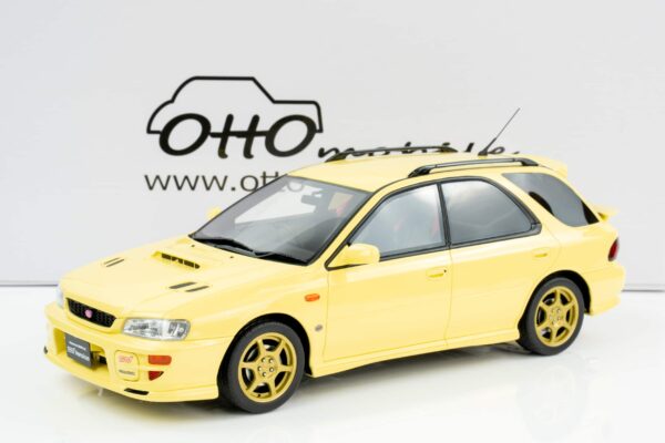 Otto Mobile - 1:18 Subaru Impreza VI WRX STi SW Sport Wagon Cashmere Yellow 1999 - Limited Edition Resin Model