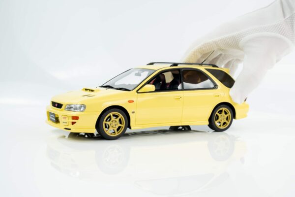 Otto Mobile - 1:18 Subaru Impreza VI WRX STi SW Sport Wagon Cashmere Yellow 1999 - Limited Edition Resin Model 8 Otto Mobile - 1:18 Subaru Impreza VI WRX STi SW Sport Wagon Cashmere Yellow 1999 - Limited Edition Resin Model
