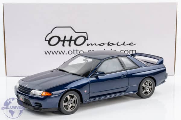 Otto Mobile - 1:18 Nissan Skyline GT-R (R32) Dark Blue Pearl 1993 - Limited Edition Resin Model