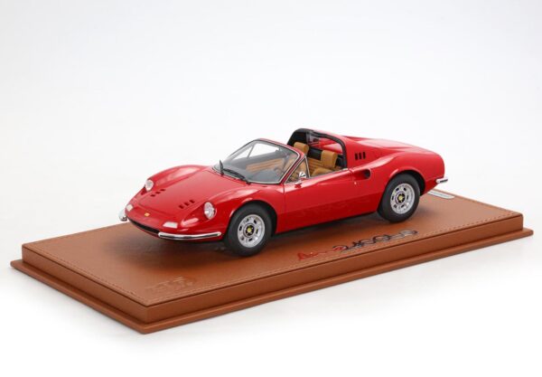 BBR 1:18 Ferrari Dino 246 GTS 1972 Rosso Corsa #322 (Beige Interior) (P18152A2) Limited Edition Resin Model
