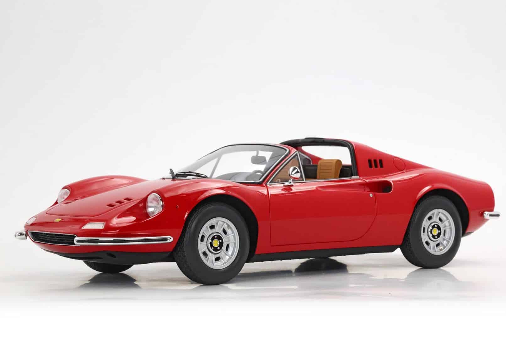 BBR 1:18 Ferrari Dino 246 GTS 1972 Rosso Corsa #322 (Beige Interior) (P18152A2) Limited Edition Resin Model 4 BBR 1:18 Ferrari Dino 246 GTS 1972 Rosso Corsa #322 (Beige Interior) (P18152A2) Limited Edition Resin Model - Image 4