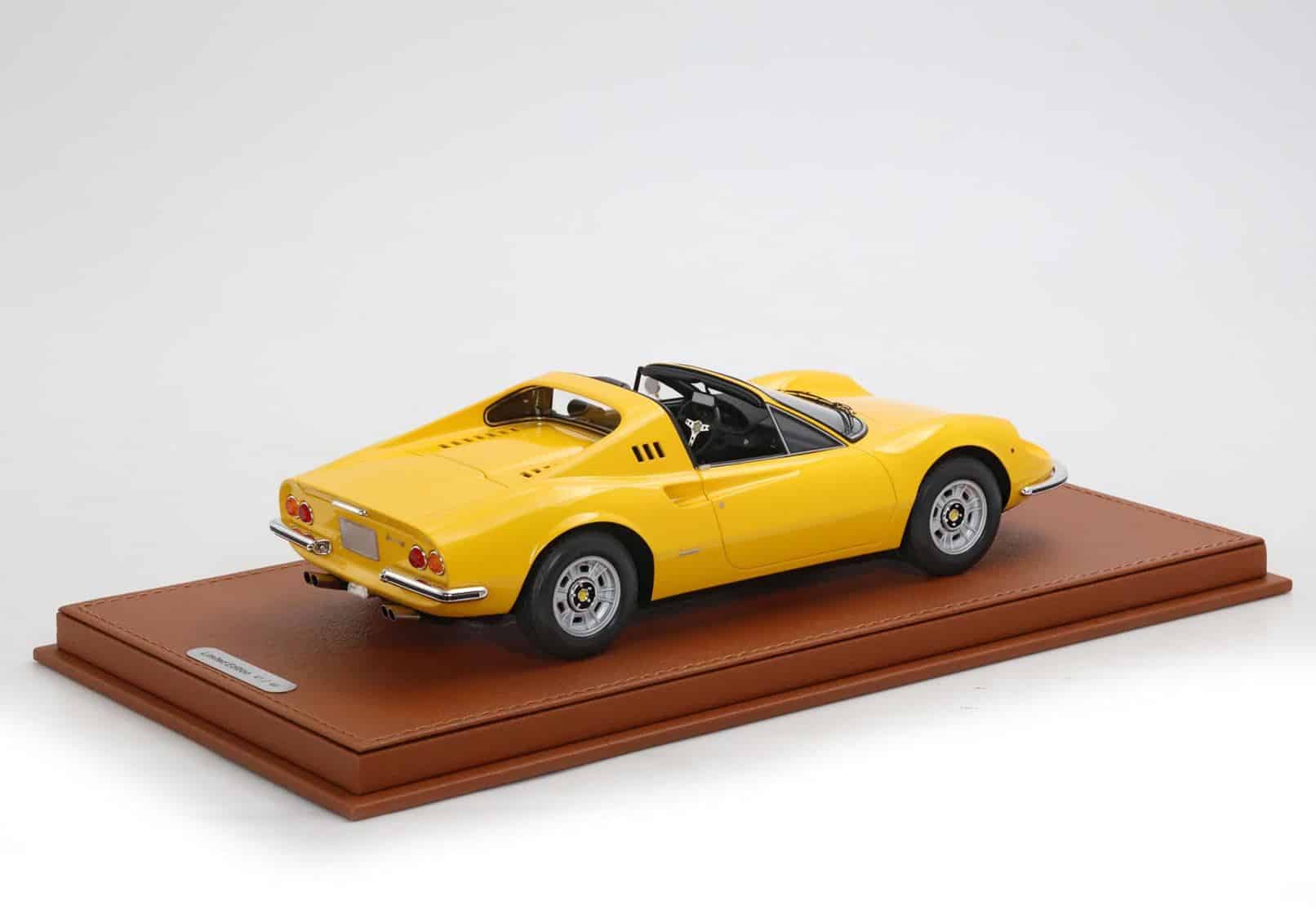 BBR 1:18 Ferrari Dino 246 GTS 1972 Giallo Modena (Black Interior) (P18152D) Limited Edition Resin Model 3 BBR 1:18 Ferrari Dino 246 GTS 1972 Giallo Modena (Black Interior) (P18152D) Limited Edition Resin Model - Image 3
