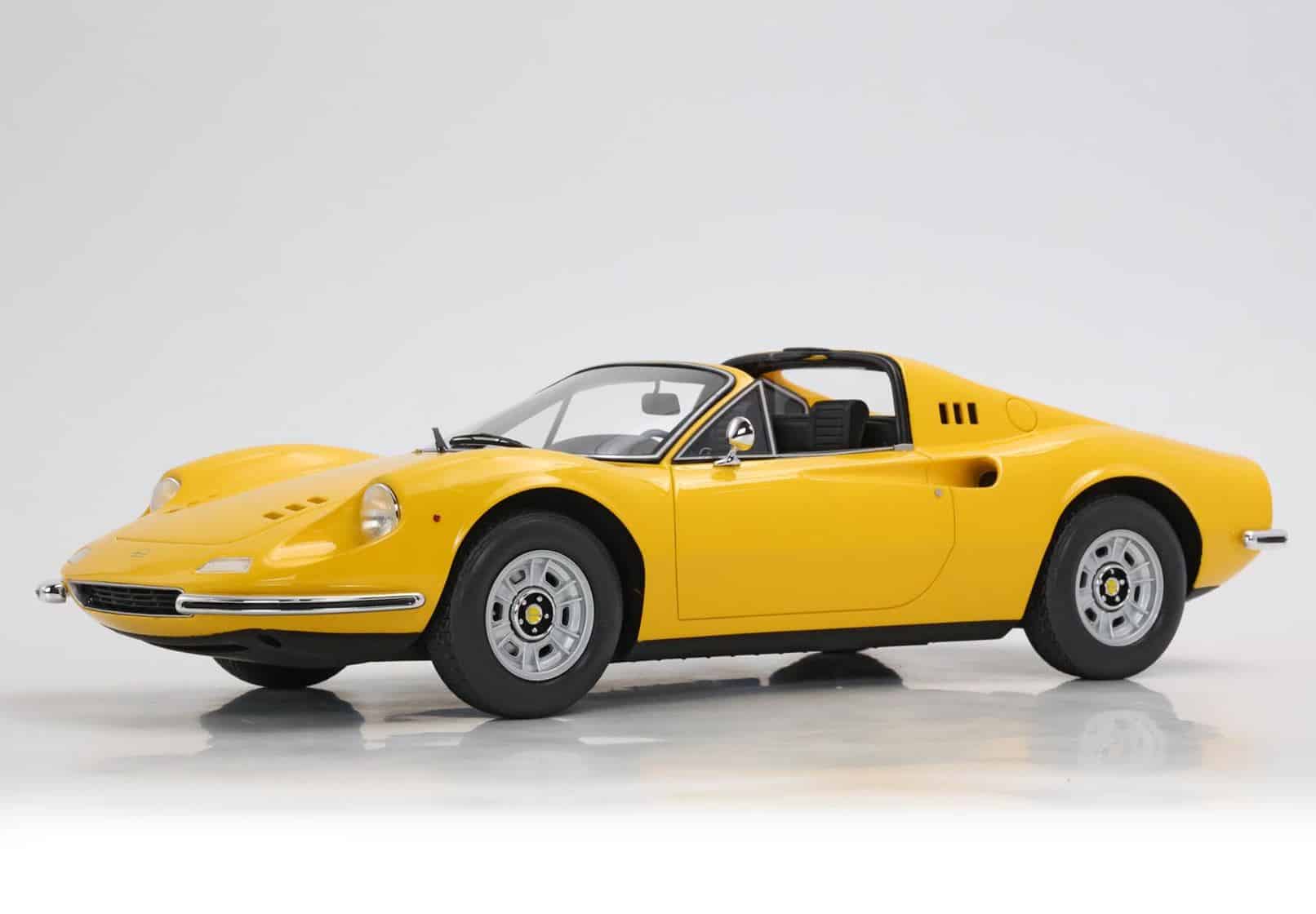 BBR 1:18 Ferrari Dino 246 GTS 1972 Giallo Modena (Black Interior) (P18152D) Limited Edition Resin Model 4 BBR 1:18 Ferrari Dino 246 GTS 1972 Giallo Modena (Black Interior) (P18152D) Limited Edition Resin Model - Image 4