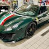 BBR 1:18 Ferrari 488 Pista Spider Verde British with Italian Flag (P18162O1) Limited Edition Resin Model 24 BBR 1:18 Ferrari 488 Pista Spider Verde British with Italian Flag (P18162O1) Limited Edition Resin Model