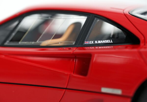 BBR - 1:18 Ferrari F40 1987 Rosso Corsa Ex Nigel Mansell - Limited Edition Resin Model (With Showcase)