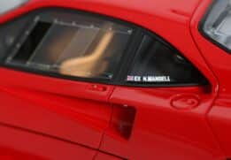 BBR - 1:18 Ferrari F40 1987 Rosso Corsa Ex Nigel Mansell - Limited Edition Resin Model (With Showcase)