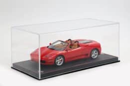 BBR - 1:18 Ferrari 360 Modena Spider Manual Gearbox Rosso Corsa Beige Interior - Limited Edition Resin Model with Showcase