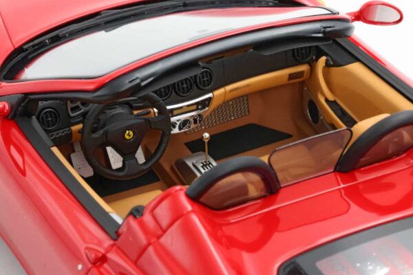BBR - 1:18 Ferrari 360 Modena Spider Manual Gearbox Rosso Corsa Beige Interior - Limited Edition Resin Model with Showcase 15 BBR - 1:18 Ferrari 360 Modena Spider Manual Gearbox Rosso Corsa Beige Interior - Limited Edition Resin Model with Showcase
