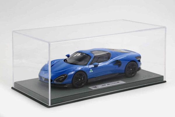 BBR - 1:18 Alfa Romeo 33 Stradale Blue Reale and Black - Limited Edition Resin Model with Showcase