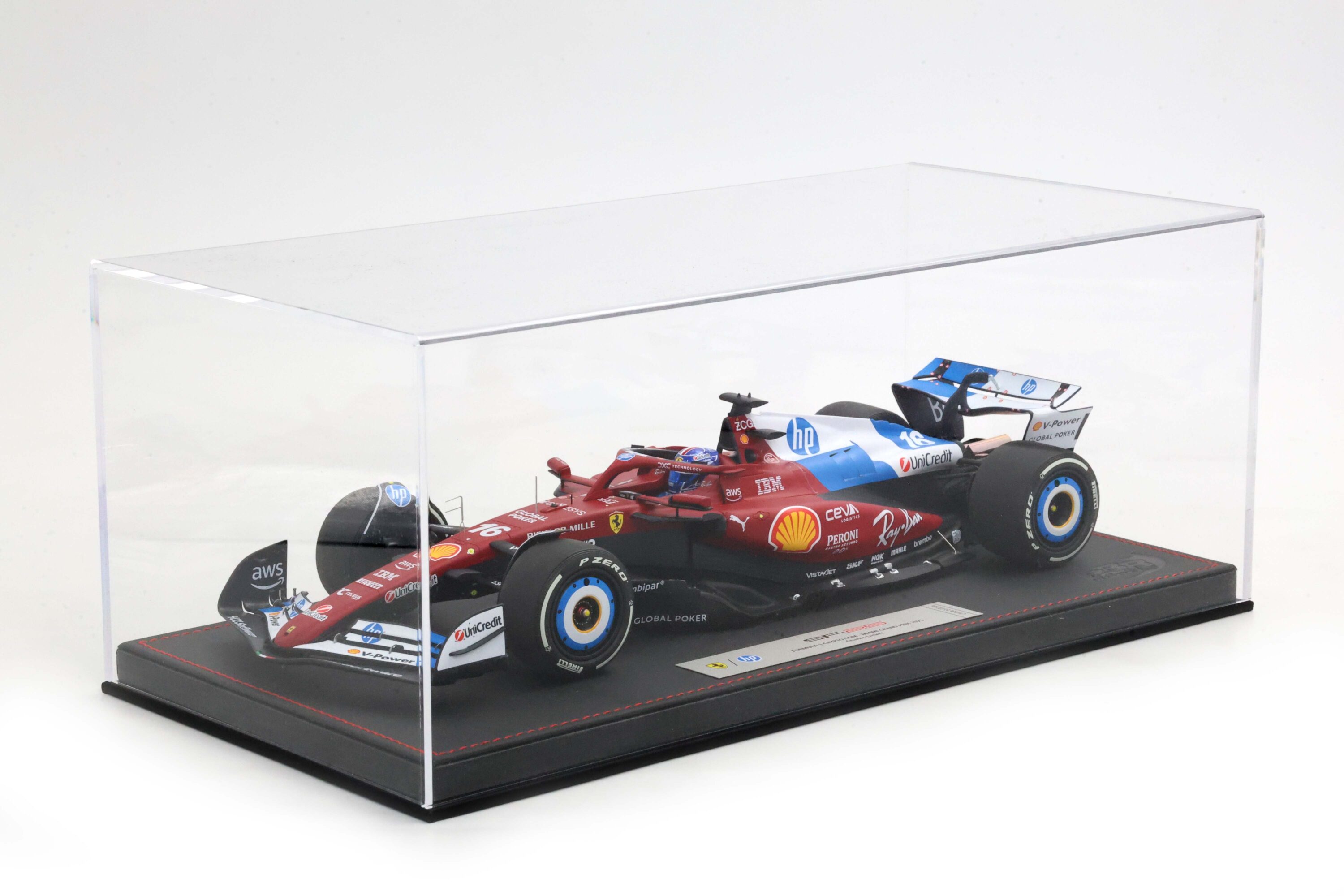 BBR 1:18 Ferrari SF-25 No.16 Charles Leclerc Miami GP 2025 Special Livery (P18267B16DIE) Limited Edition Diecast Model (Special Pack) 2 BBR 1:18 Ferrari SF-25 No.16 Charles Leclerc Miami GP 2025 Special Livery (P18267B16DIE) Limited Edition Diecast Model (Special Pack) - Image 2