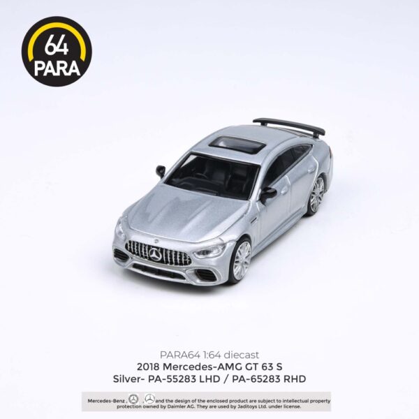 Paragon 65283 1:64 Mercedes GT63 S AMG Silver Diecast Model