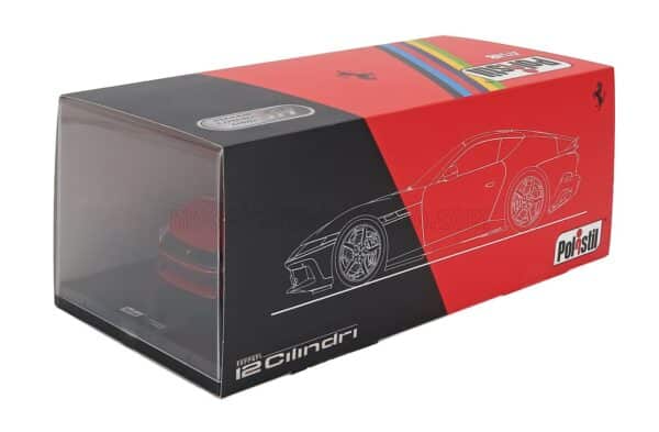 Polistil 1:18 Ferrari 12Cilindri 2024 Rosso Corsa Red with Showcase (18FE02010-HC) Limited Edition Diecast Model 30 Polistil - 1:18 Ferrari 12Cilindri 2024 Rosso Corsa Red with Showcase - Limited Edition Diecast Model