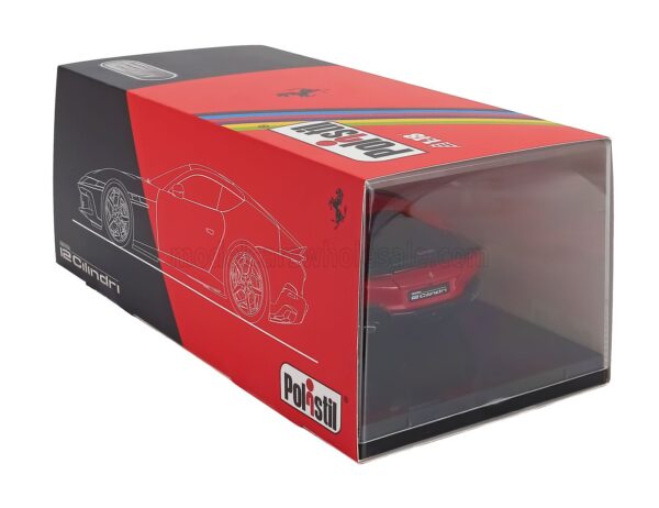 Polistil 1:18 Ferrari 12Cilindri 2024 Rosso Corsa Red with Showcase (18FE02010-HC) Limited Edition Diecast Model 31 Polistil - 1:18 Ferrari 12Cilindri 2024 Rosso Corsa Red with Showcase - Limited Edition Diecast Model