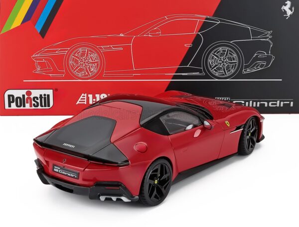 Polistil 1:18 Ferrari 12Cilindri 2024 Rosso Corsa Red with Showcase (18FE02010-HC) Limited Edition Diecast Model 18 Polistil - 1:18 Ferrari 12Cilindri 2024 Rosso Corsa Red with Showcase - Limited Edition Diecast Model