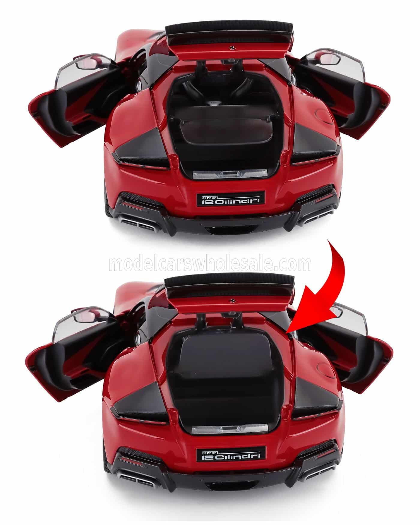 Polistil 1:18 Ferrari 12Cilindri 2024 Rosso Corsa Red with Showcase (18FE02010-HC) Limited Edition Diecast Model 9 Polistil - 1:18 Ferrari 12Cilindri 2024 Rosso Corsa Red with Showcase - Limited Edition Diecast Model