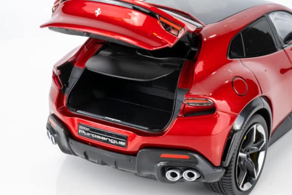 Polistil - 1:18 Ferrari Purosangue 2022 Metallic Red and Dark Interior with Showcase - Limited Edition Diecast Model 19 Polistil - 1:18 Ferrari Purosangue 2022 Metallic Red and Dark Interior with Showcase - Limited Edition Diecast Model