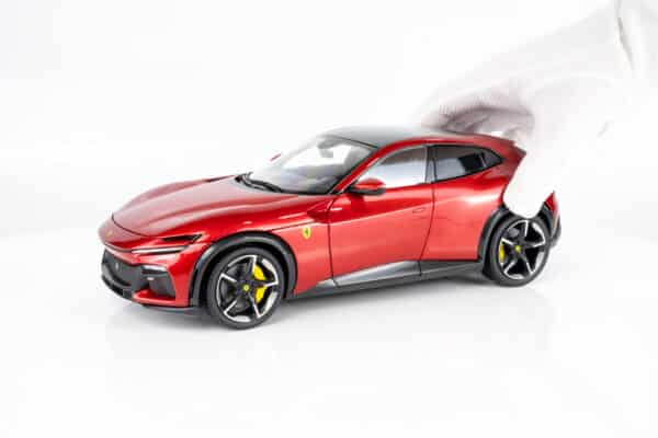 Polistil - 1:18 Ferrari Purosangue 2022 Metallic Red and Dark Interior with Showcase - Limited Edition Diecast Model 17 Polistil - 1:18 Ferrari Purosangue 2022 Metallic Red and Dark Interior with Showcase - Limited Edition Diecast Model