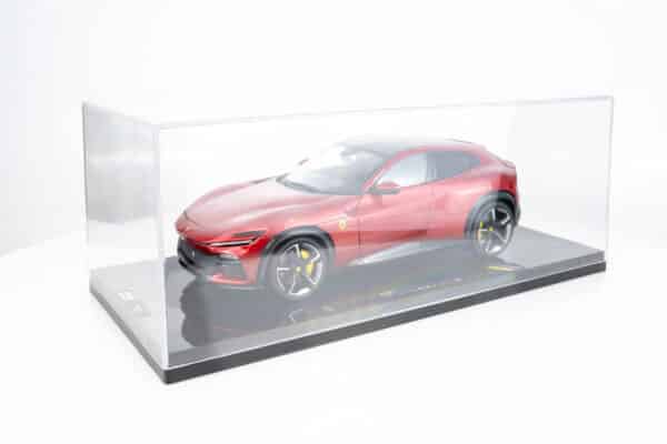 Polistil - 1:18 Ferrari Purosangue 2022 Metallic Red and Dark Interior with Showcase - Limited Edition Diecast Model 16 Polistil - 1:18 Ferrari Purosangue 2022 Metallic Red and Dark Interior with Showcase - Limited Edition Diecast Model