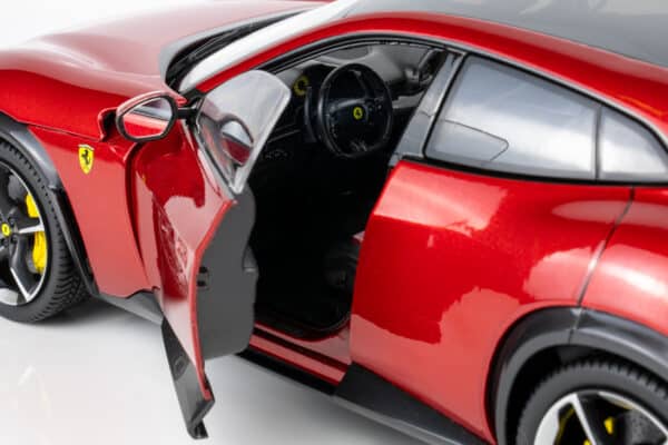 Polistil - 1:18 Ferrari Purosangue 2022 Metallic Red and Dark Interior with Showcase - Limited Edition Diecast Model 20 Polistil - 1:18 Ferrari Purosangue 2022 Metallic Red and Dark Interior with Showcase - Limited Edition Diecast Model