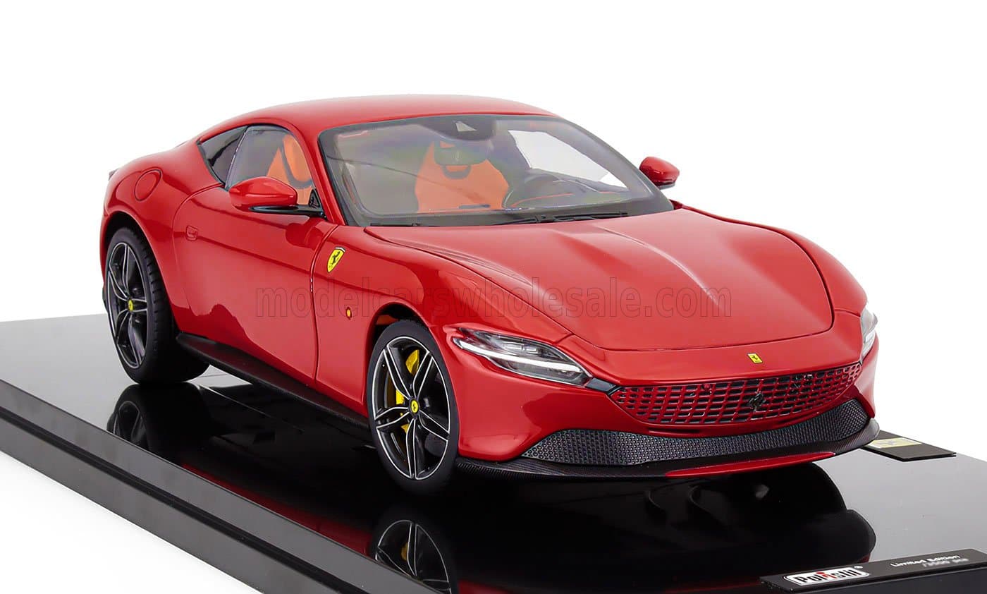 Polistil 1:18 Ferrari Roma 2019 Rosso Corsa Red with Showcase (18FE02040-HC) Limited Edition Diecast Model 5 Polistil 1:18 Ferrari Roma 2019 Rosso Corsa Red with Showcase (18FE02040-HC) Limited Edition Diecast Model - Image 5