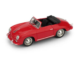 Brumm 1/43 Porsche 356 Cabriolet Red Diecast Model Car R117-03