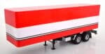 Road Kings - 1:18 Truck Trailer Red / White from "B. J. and the Bear" - Diecast Model