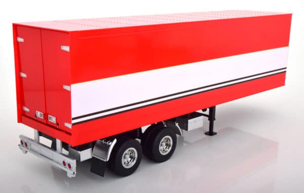 Road Kings - 1:18 Truck Trailer Red / White from "B. J. and the Bear" - Diecast Model