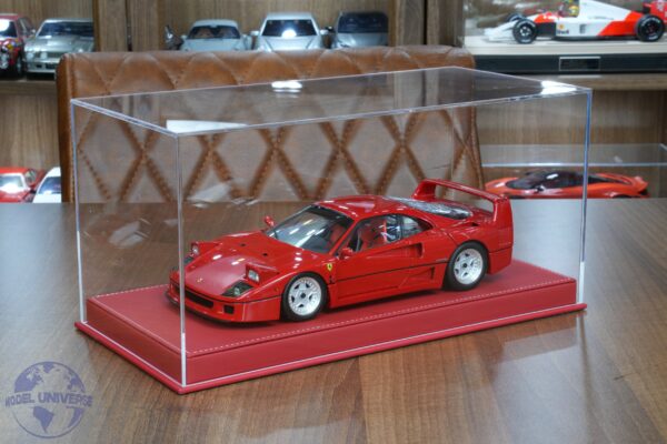 Premium 1:18 Scale Display Case with Red Leather Base 7 Premium 1:18 Scale Display Case with Red Leather Base